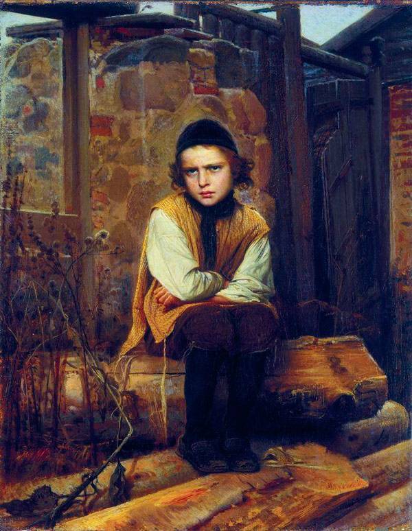 Оскорбленный еврейский мальчик. 1874