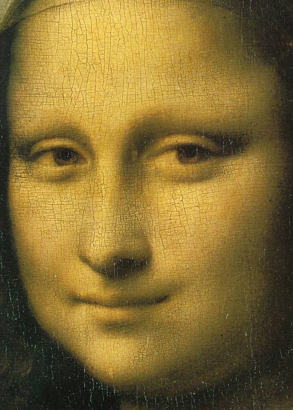 Лицо Моны Лизы (Джоконды). Картина Леонардо да Винчи