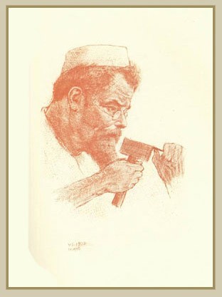 Портрет Макса Клингера работы Эмиля Орлика. 1902
