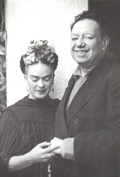 1940 - Diego Rivera y Frida Kahlo en San Angel