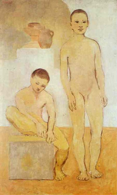 Картины Пабло Пикассо Два юноши