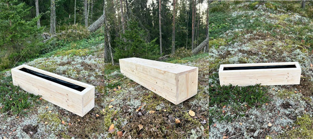 Деревянный ящик для цветов