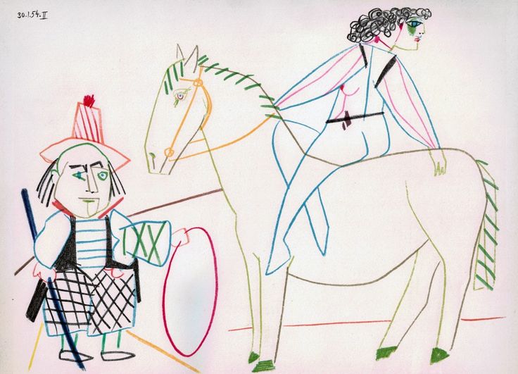 Пабло Пикассо циркачи