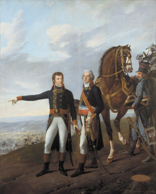 Наполеон и его начальник штаба маршал Бертье в битве при Маренго.