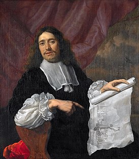 Портрет Виллема ван де Велде Младшего (1672) работы Людвига ван дер Хелста 
