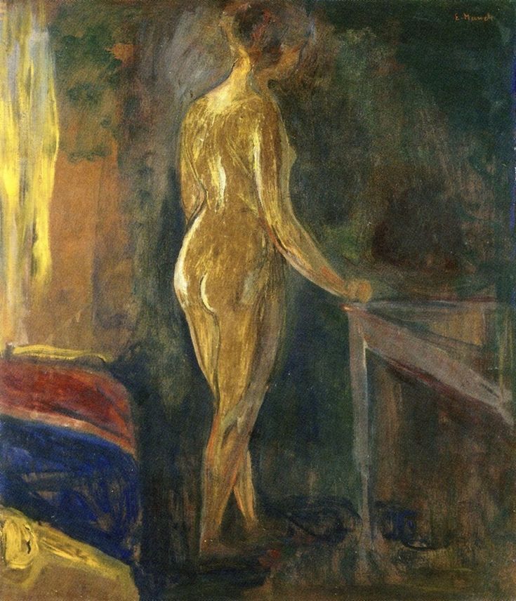 Standing Nude 1902 - Edvard Munch Paintings