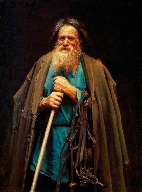 Крестьянин с уздечкой. Мина Моисеев. 1883