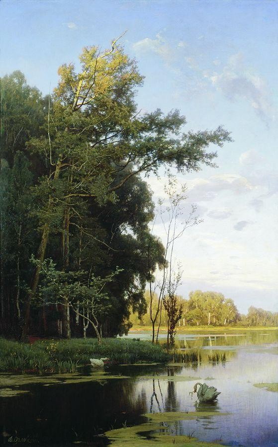 Озеро в Гатчинском парке. 1881. Орловский 