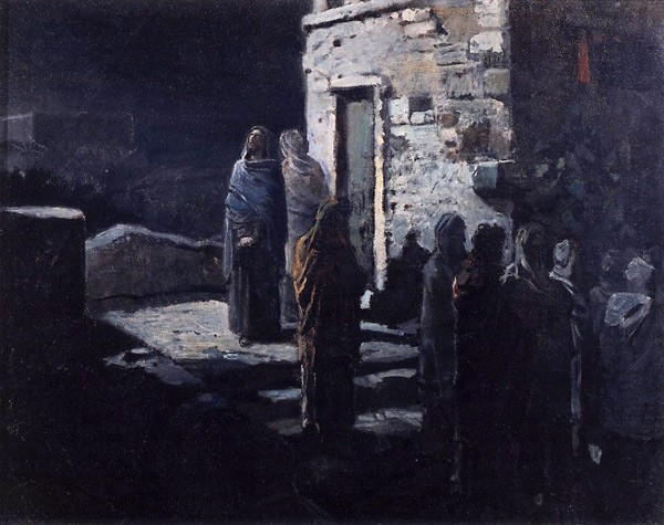 Выход Христа с учениками с Тайной вечери в Гефсиманский 