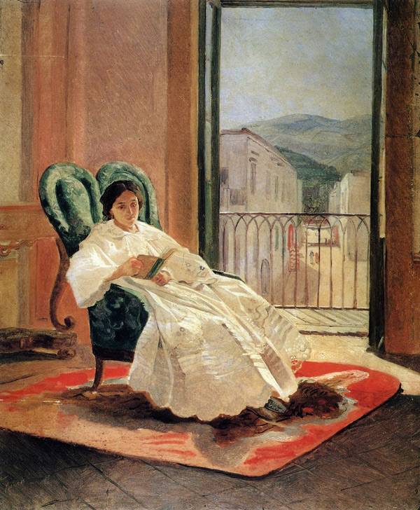 Портрет жены художника А.П.Ге. 1858. 