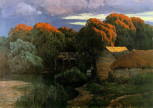Закат. мельница. 1906 г.