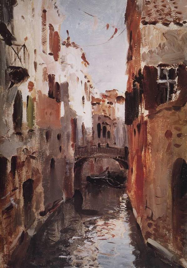 картины Левитана пейзажи Канал в Венеции. 1890