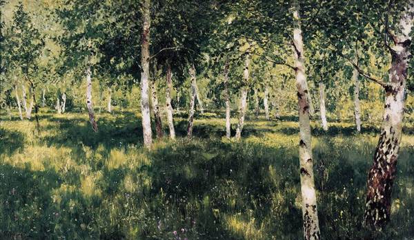  Левитан пейзажи Березовая роща. 1885-1889