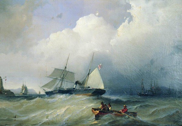 картина Алексея Боголюбова Балтийское море. 1880-е