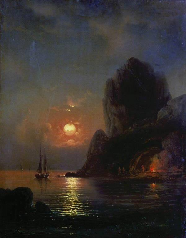 Лунная ночь на море. 1871