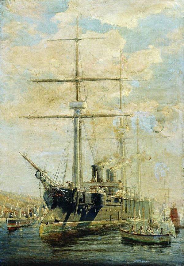 картина Алексея Боголюбова Крейсер. 1880-е