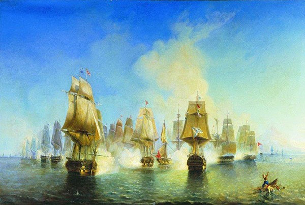 Афонское сражение 19 июня 1807 года. 1853