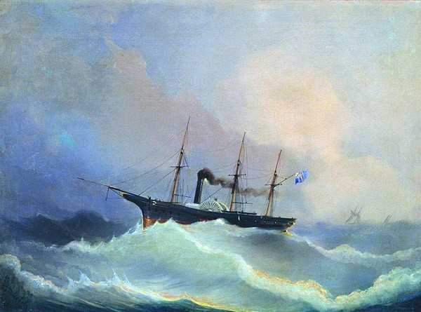 12-пушечный пароходофрегат Камчатка. 1848